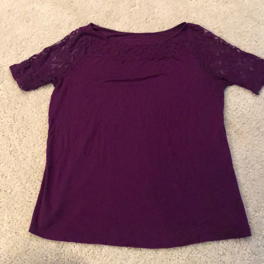 Lane Bryant purple top